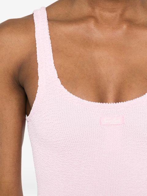 MC2 Saint Barth Deana crinkle-effect mini dress - Pink