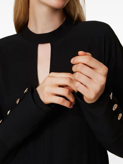 TWINSET georgette midi dress - Black