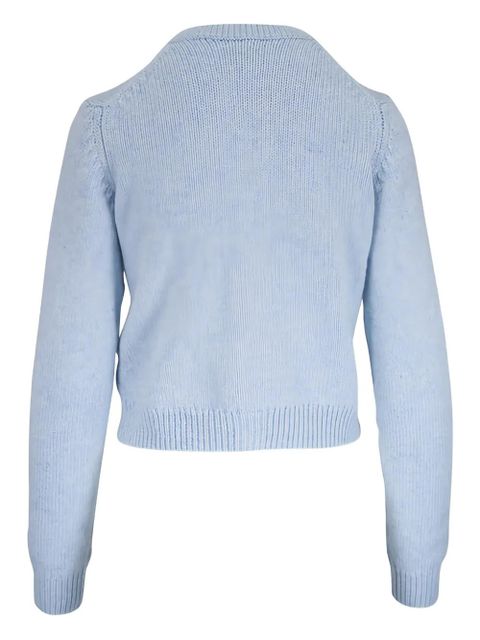 KHAITE Everheart button-front cashmere cardigan - Blue