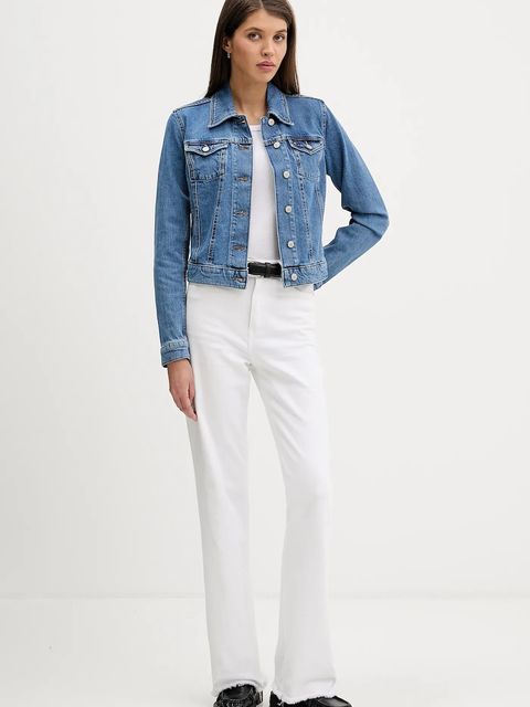 Tommy Jeans kurtka jeansowa kolor niebieski przejściowa DW0DW22489 - zdjęcie produktu nr 2