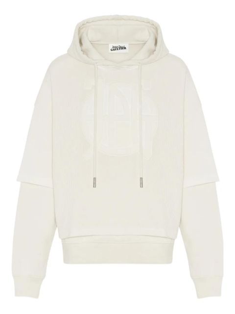 Jean Paul Gaultier double-sleeve hoodie - Neutrals - zdjęcie produktu nr 1