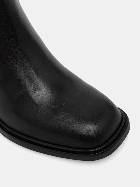 Vagabond Shoemakers kozaki skórzane MERYL damskie kolor czarny na słupku 6047-001-20