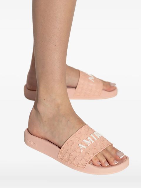 AMIRI MA Quad embossed slides - Pink
