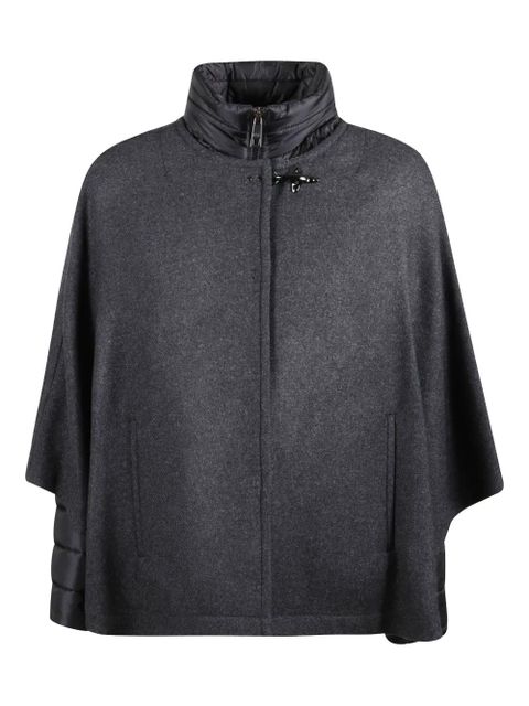 Tod's hook-detail wool cape - Grey - zdjęcie produktu nr 1