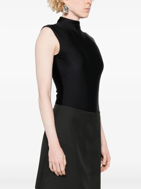 Sportmax mock-neck bodysuit - Black