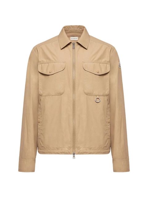 Moncler cotton poplin zip-up jacket - Neutrals - zdjęcie produktu nr 1