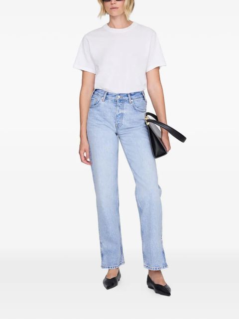 ANINE BING Roy side slit straight-leg jeans - Blue - zdjęcie produktu nr 2