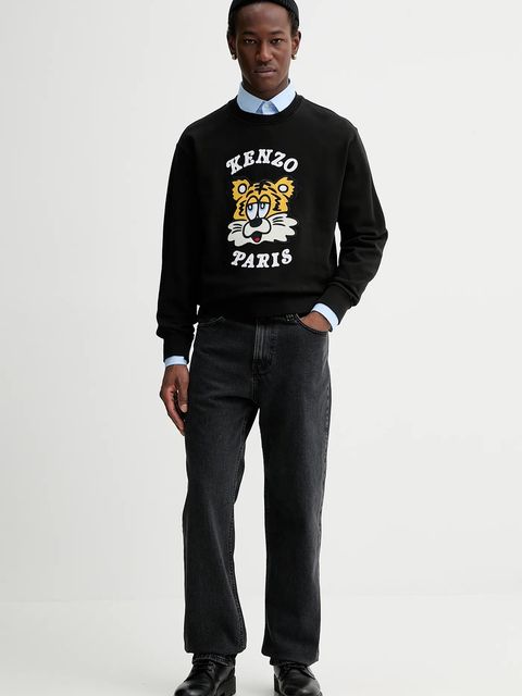 Kenzo bluza bawełniana x Verdy kolor czarny z aplikacją FF58SW2394MF.99J