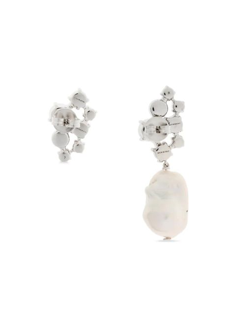 Givenchy pearl embellished earrings - Silver