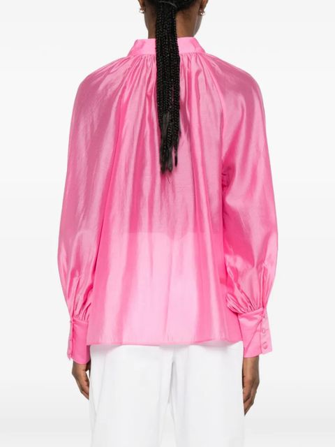 TWINSET pussy-bow balloon-sleeve blouse - Pink