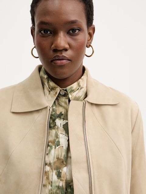 BOSS kurtka zamszowa Salene