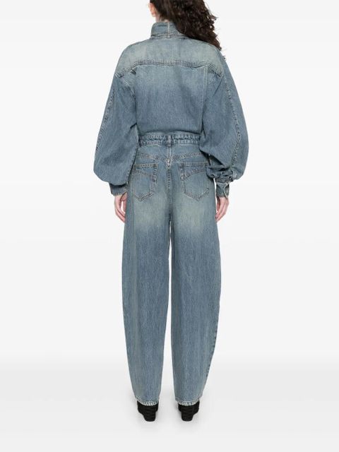 ZIMMERMANN illustration denim jumpsuit - Blue