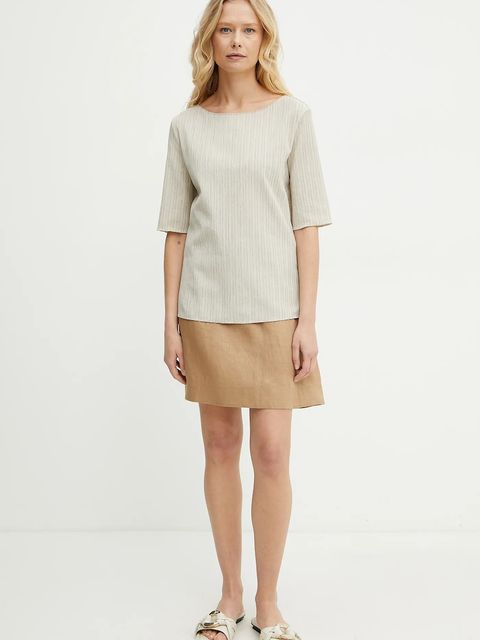 MM by Max Mara spódnica lniana - zdjęcie produktu nr 1