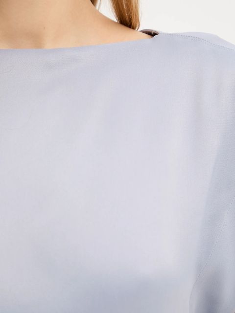 BOSS bluzka damska kolor niebieski gładka 50541815