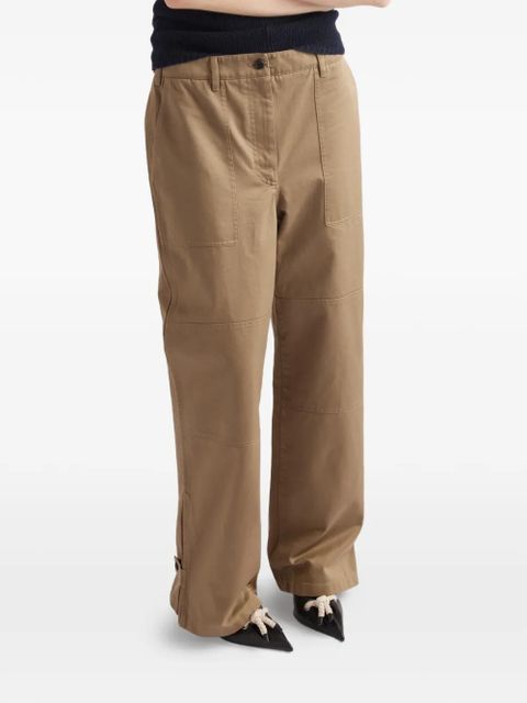 Prada wide-leg chino pants - Neutrals