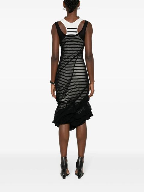 Jean Paul Gaultier The Marinière striped maxi dress - White