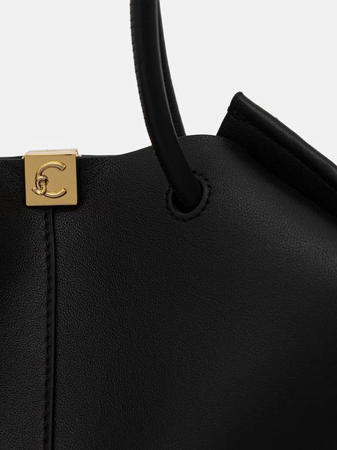 Coccinelle torebka skórzana KAMY kolor czarny E1 U2L 11 03 01