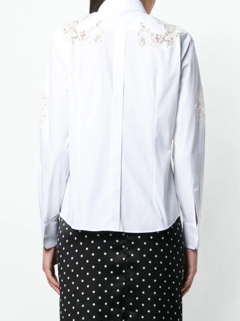 Dolce & Gabbana lace inserts shirt - White