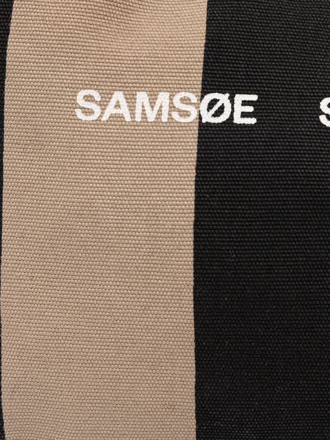 Samsoe Samsoe torebka bawełniana SAFRINKA kolor czarny F24200050