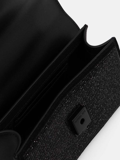 Patrizia Pepe torebka skórzana kolor czarny