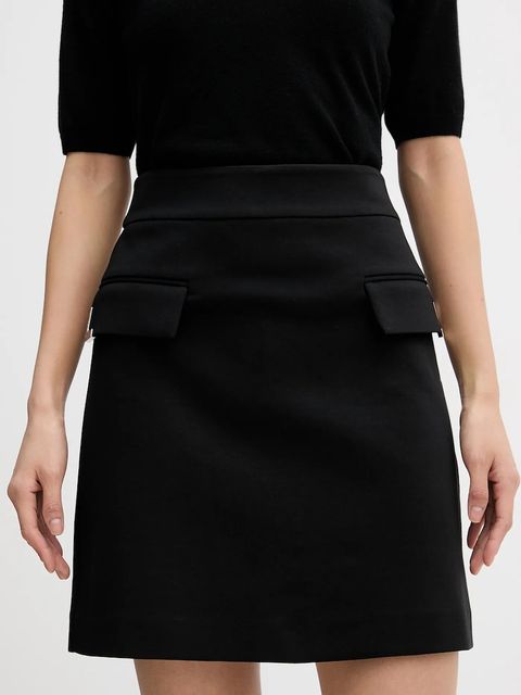 Karl Lagerfeld spódnica kolor czarny mini prosta B1W12027 - zdjęcie produktu nr 1