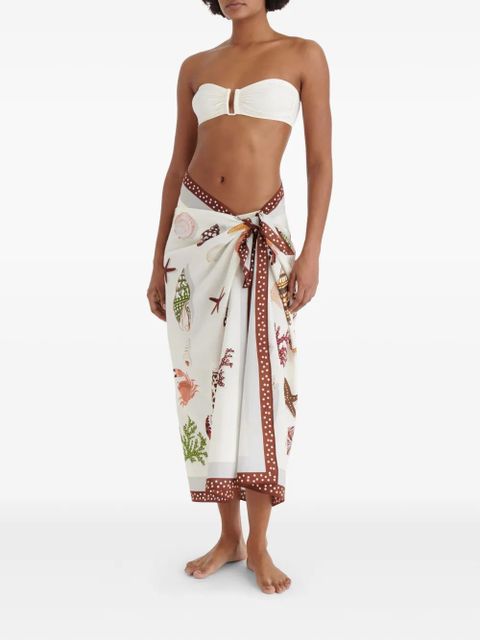ERES Latte beach cover-up - White