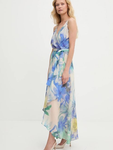 Answear.LAB sukienka kolor niebieski maxi rozkloszowana - zdjęcie produktu nr 2