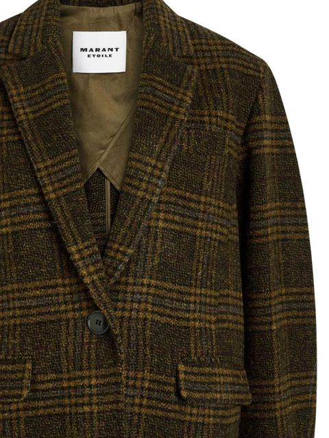 MARANT ÉTOILE Gesina checked single-breasted jacket - Green - zdjęcie produktu nr 2