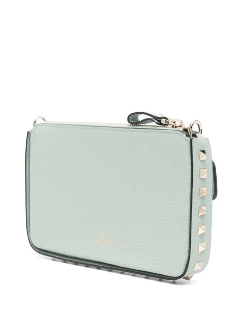 Valentino Garavani Rockstud leather crossbody bag - Green - zdjęcie produktu nr 2