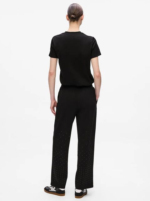 Karl Lagerfeld spodnie dresowe damskie kolor szary z aplikacją A4W10089 - zdjęcie produktu nr 2