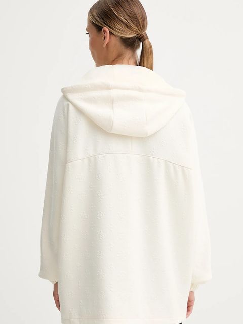 Guess kurtka PEONY kolor beżowy przejściowa oversize V5YQ05 KBSL2 - zdjęcie produktu nr 2