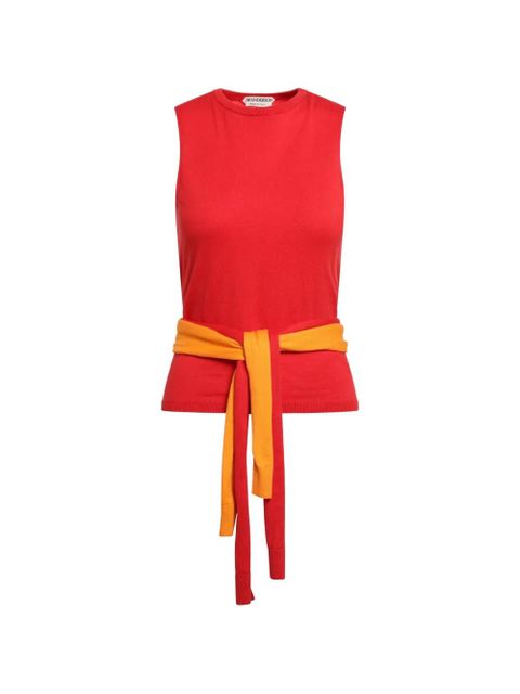 JW Anderson waist-tie tank top - Red - zdjęcie produktu nr 1
