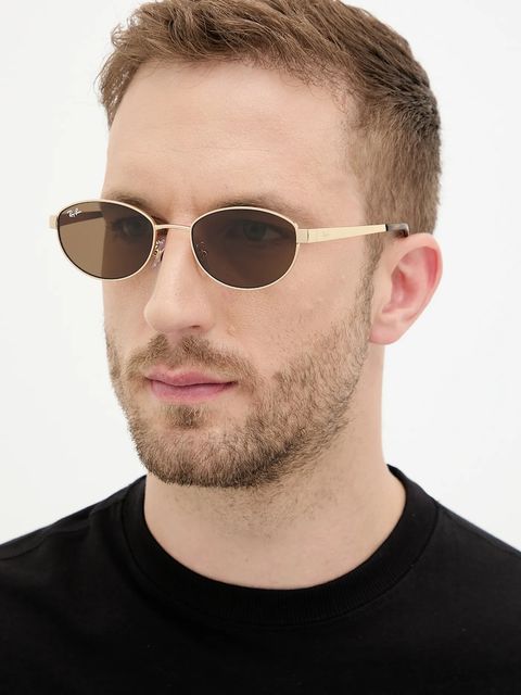 Ray-Ban okulary przeciwsłoneczne kolor złoty 0RB3774D