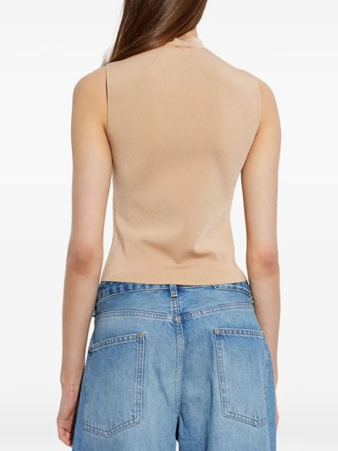 Cult Gaia Katherine mock-neck top - Neutrals