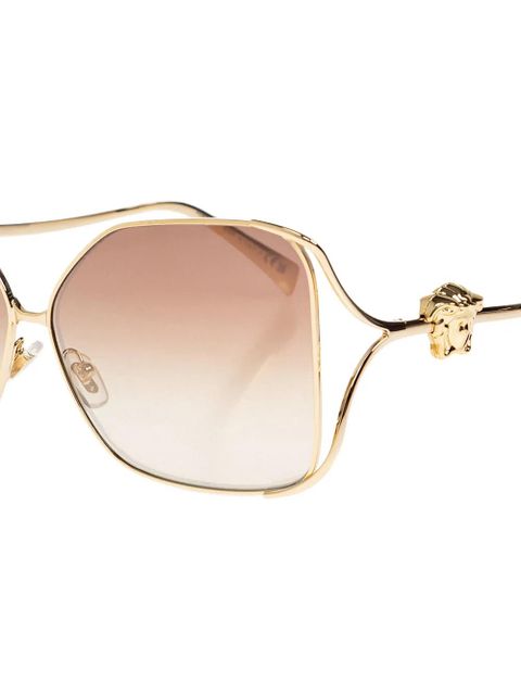 Versace Eyewear geometric medusa sunglasses - Gold - zdjęcie produktu nr 2