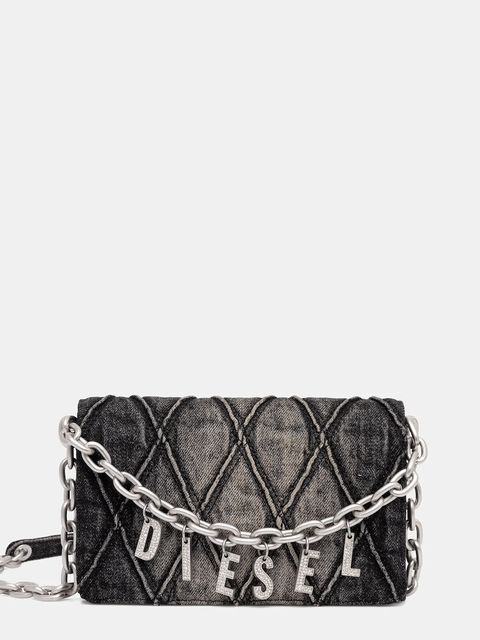 Diesel portfel CHARM-D CHARM-D damski kolor szary X10281.P6330 - zdjęcie produktu nr 1