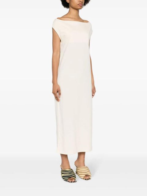 LouLou de Saison Martial cotton midi dress - Neutrals