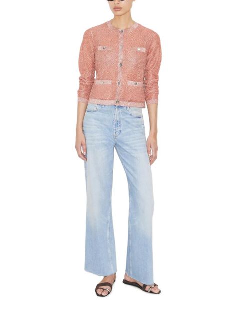 Tory Burch Kendra mesh cardigan - Pink