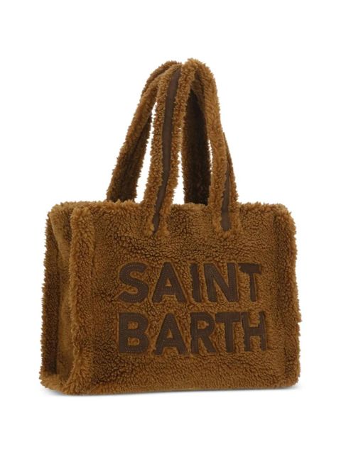 MC2 Saint Barth Colette Teddy logo-lettering tote bag - Brown