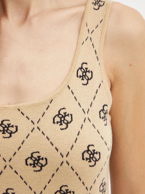 Guess sukienka z domieszką wełny SARAH