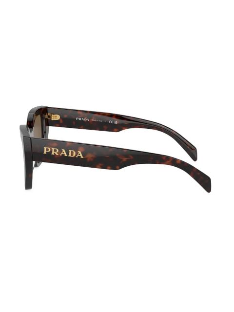 Prada Eyewear tortoiseshell-effect cat-eye sunglasses - Brown