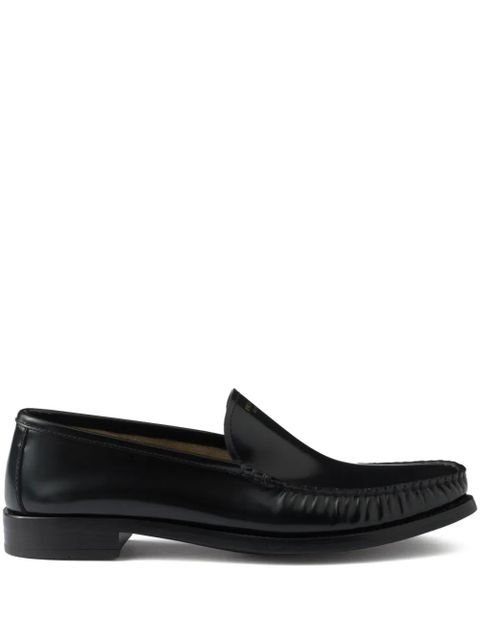 Prada brushed leather loafers - Black - zdjęcie produktu nr 1