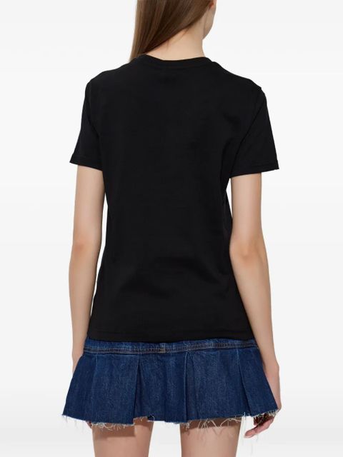 Diesel rose graphic T-shirt - Black