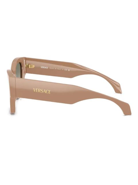 Versace Eyewear geometric-frame sunglasses - Brown