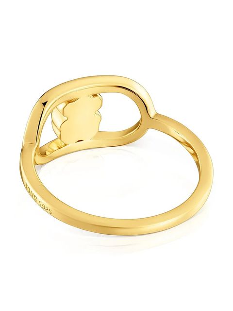 Tous pierścionek pozłacany