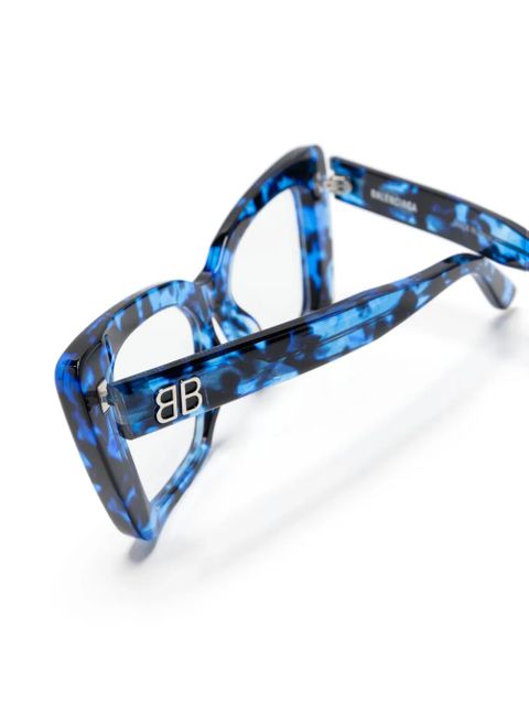 Balenciaga Eyewear tortoiseshell cat-eye glasses - Blue - zdjęcie produktu nr 2