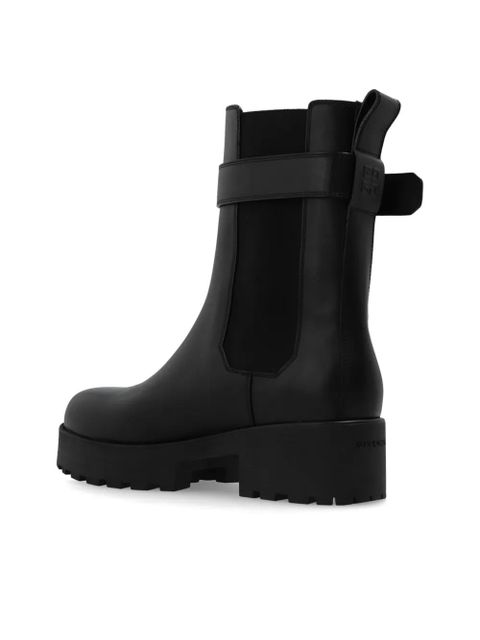 Givenchy buckled leather boots - Black