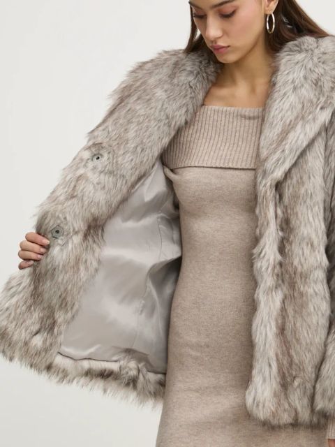 Abercrombie & Fitch płaszcz damski kolor szary przejściowa KI144-4281