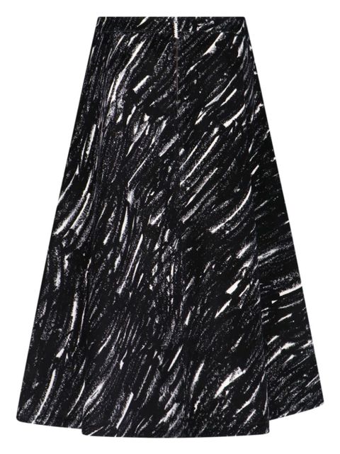 Marni A-line midi skirt - Black