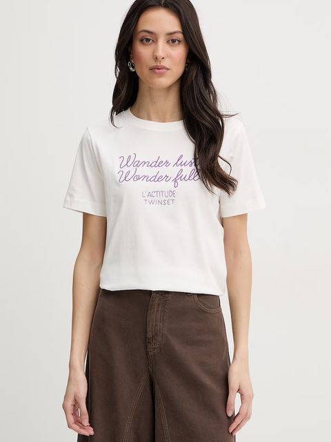 Twinset t-shirt damski bawełniany - zdjęcie produktu nr 2